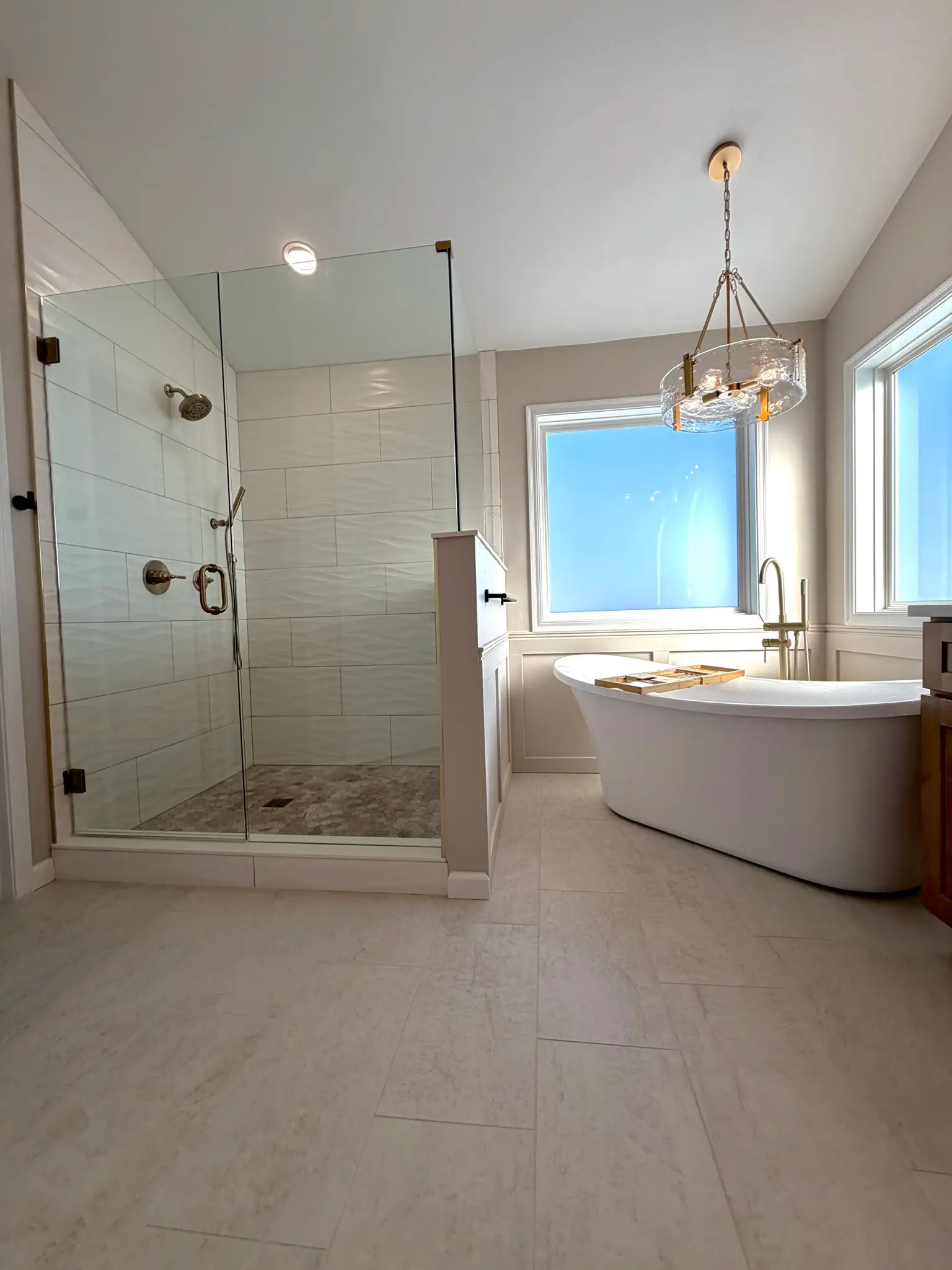 Custom bathroom remodel by R.E.P. General Contracting