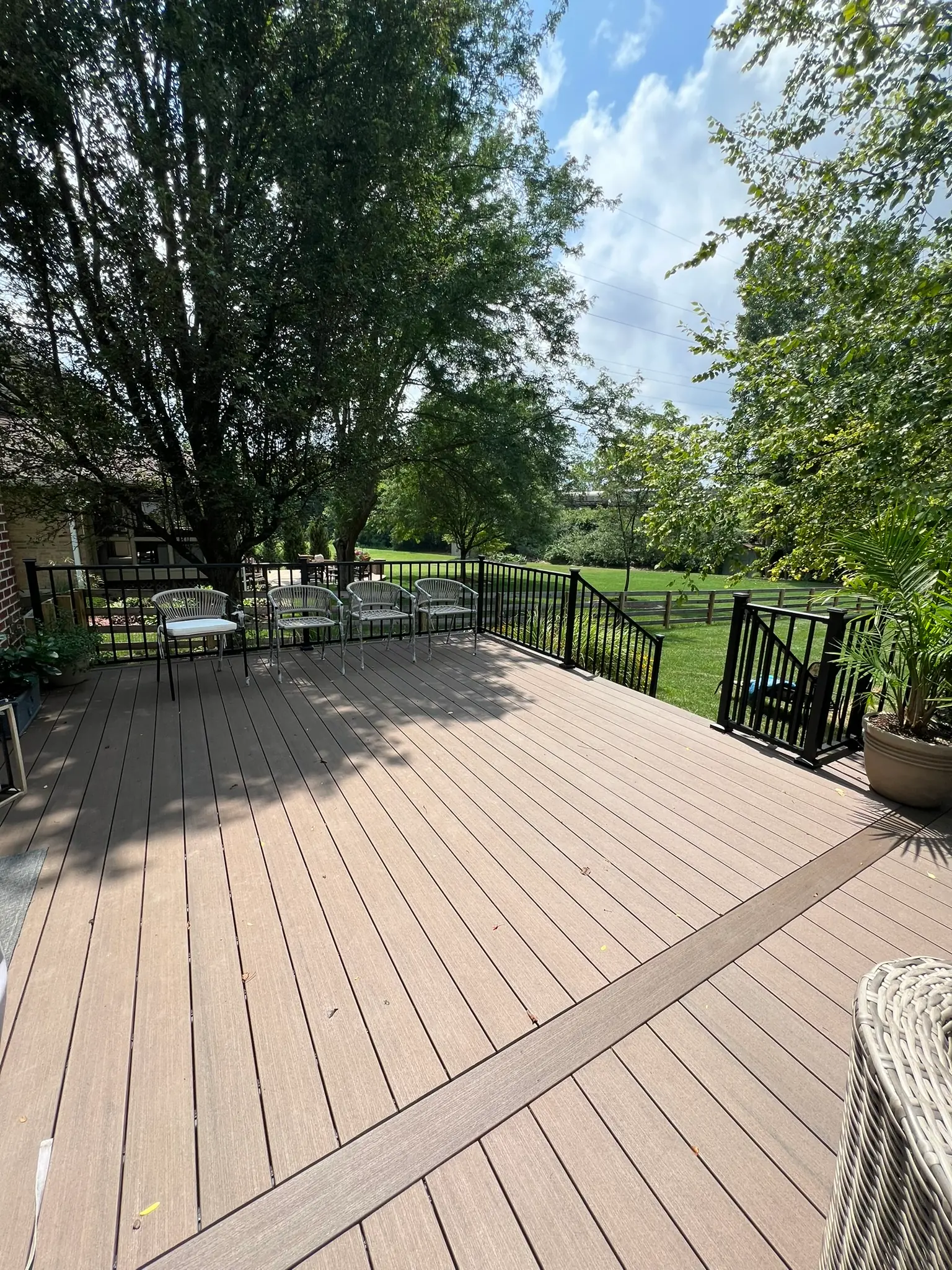 Deck and concrete work by R.E.P. General Contracting